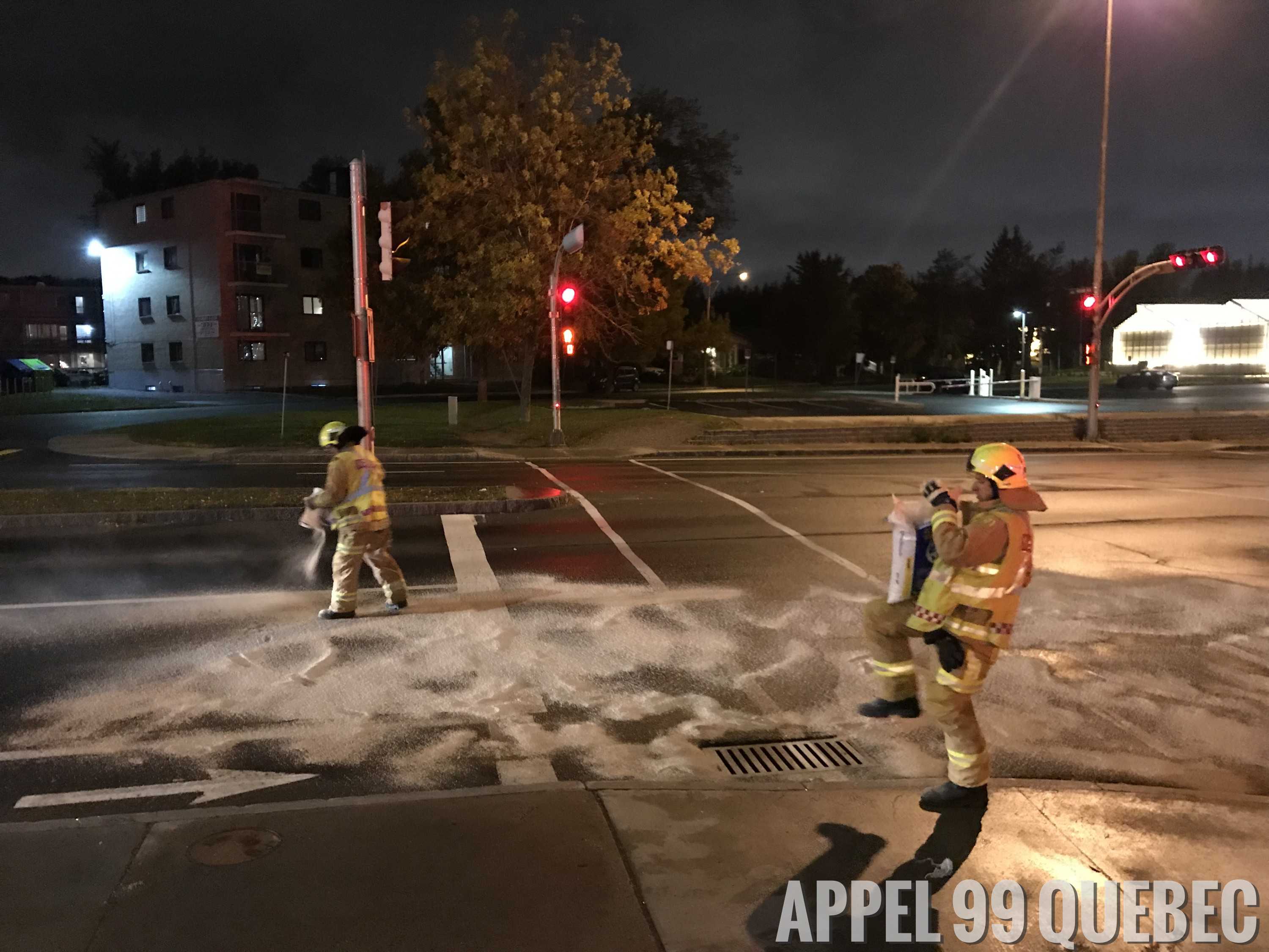 Vérification Incendie intersection Hochelaga & Bernardins Morin