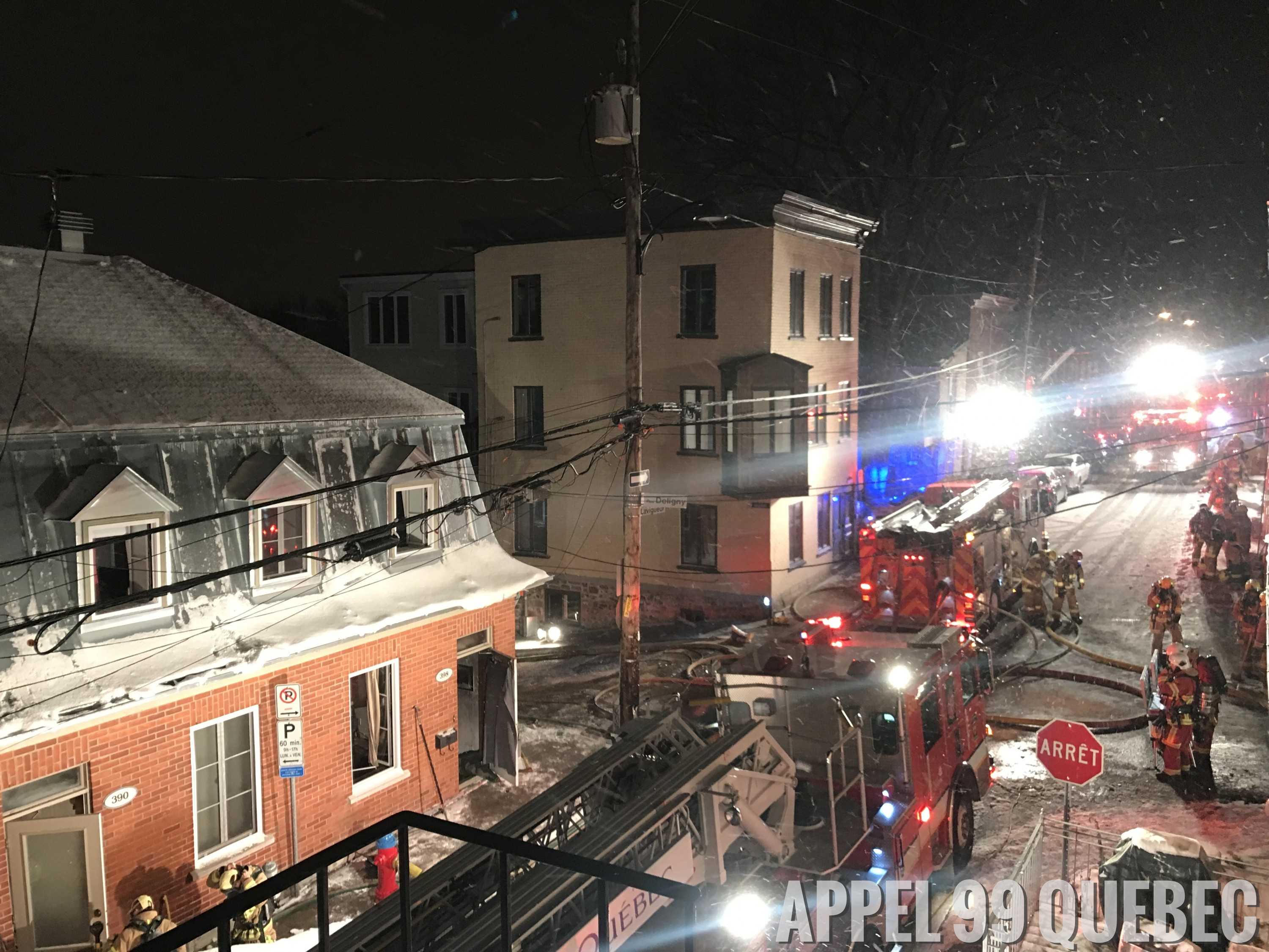 3e alarme au 398 Rue Lavigueur 